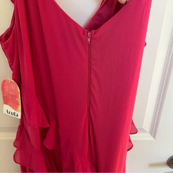 NEW Arula Pink Ruffle Maxi Dress Plus Size B / 2X NWT - Picture 9 of 9